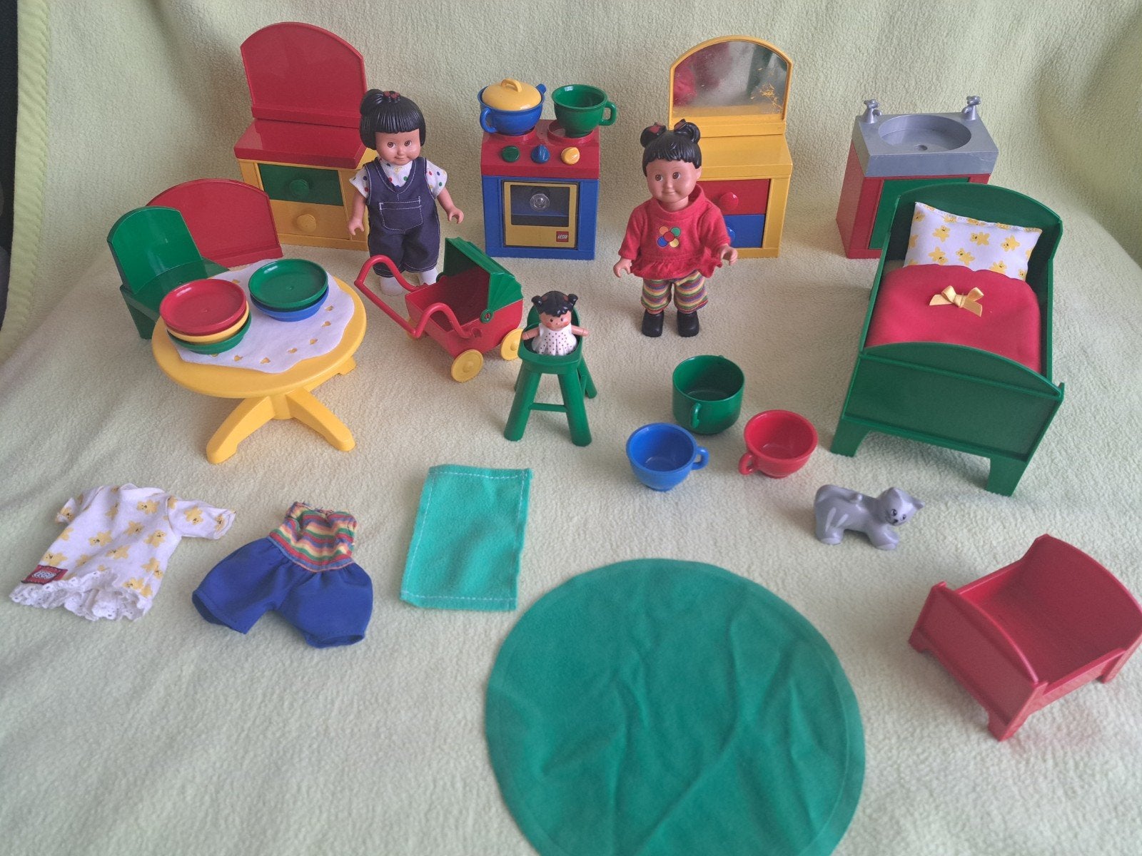 grote set Duplo dolls grote poppen Sara Marie, Verzenden, Zo goed als nieuw, Duplo, Nvt