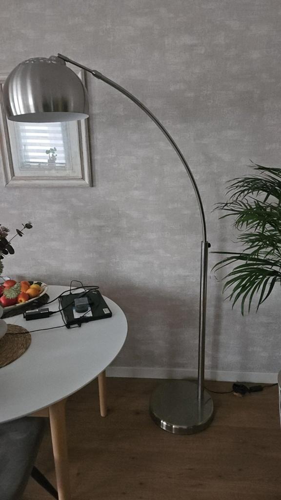 Moderne booglamp (Gispen stijl), Zo goed als nieuw, Metaal, 150 tot 200 cm, Ophalen