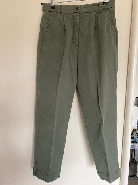 Weekend/Max Mara kaki  broek maat 36, Ophalen of Verzenden, Driekwart, Maat 36 (S), Weekend/Max Mara
