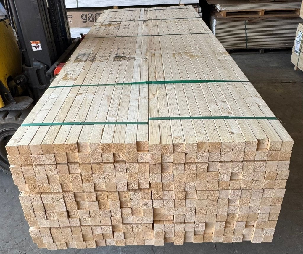 Vuren regels geschaafd 45x45, Ophalen, Nieuw, 250 cm of meer, Balken