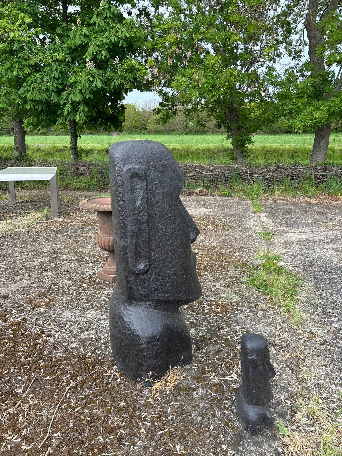 Moai Paaseiland beeld levensgroot kunstwerk eyecatcher, Ophalen, Steen, Hoevesteenwijkerwold@gmail.com, Hesselingendijk 1, 8341TP Steenwijkerwold
