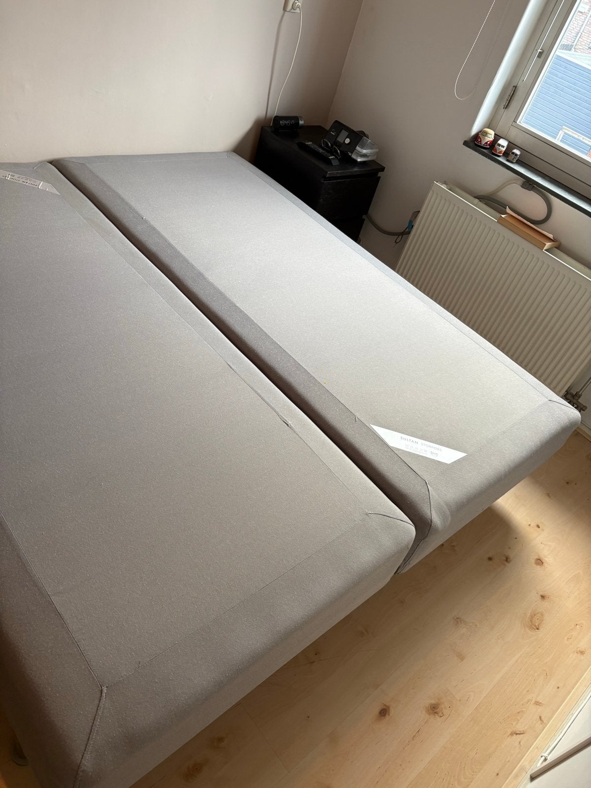 Tweepersoons boxspring met matras en topper Ikea Sultan, Ophalen, Gebruikt, Tweepersoons, 180 cm