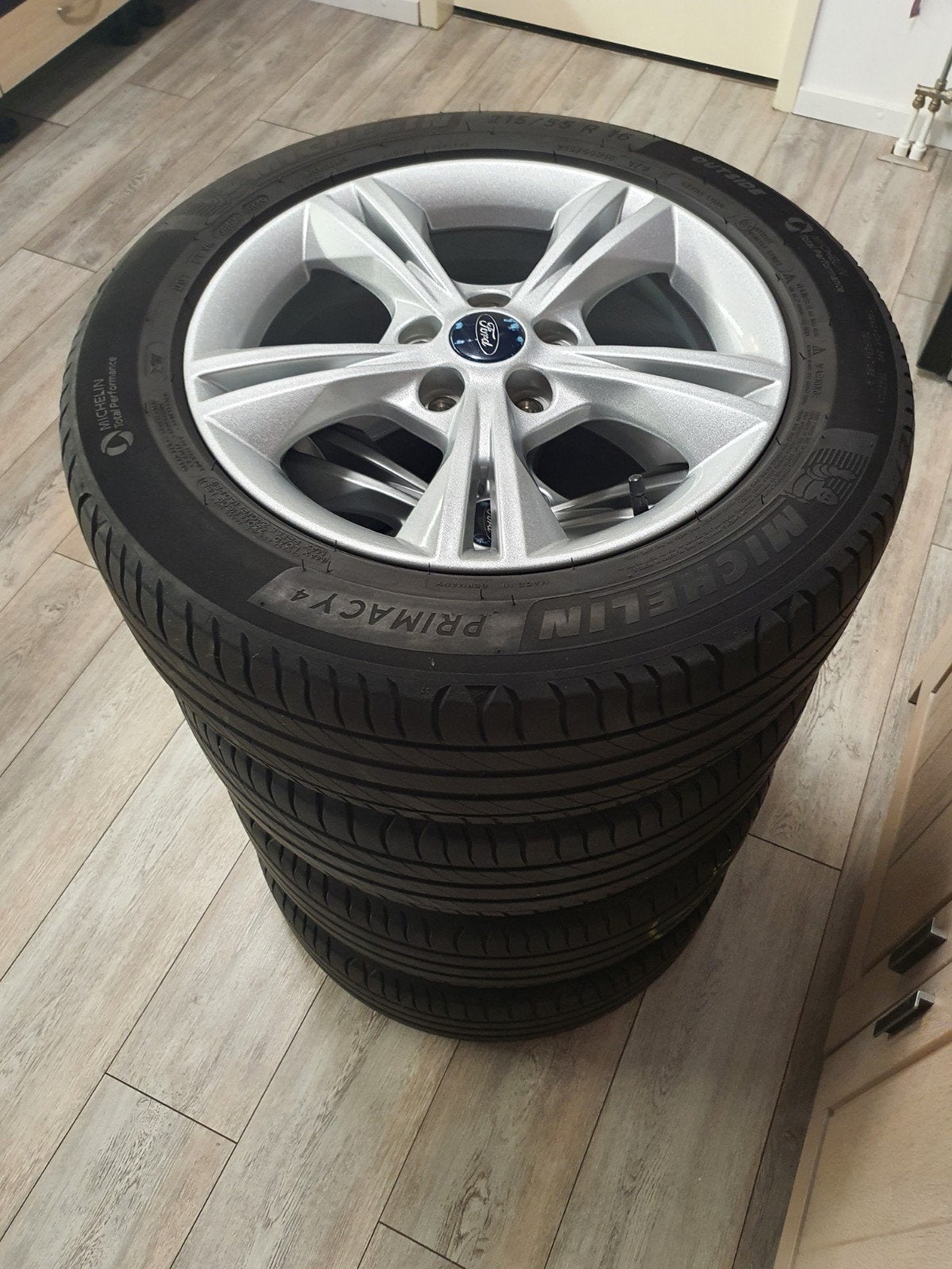 Ford Wielen met Michelin Zomerbanden 16 Inch 5x108, 16 inch, Banden en Velgen, Ophalen of Verzenden, Personenwagen