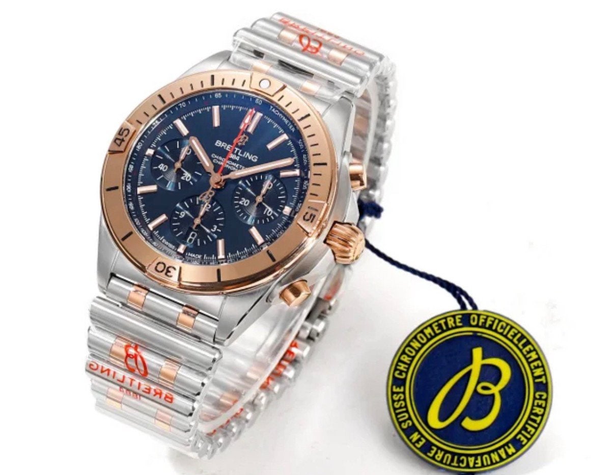 Breitling chronomat BLS, Ophalen of Verzenden, Zo goed als nieuw, Staal, Breitling