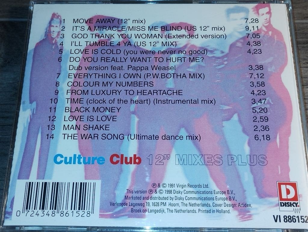 Culture Club - 12" Mixes Plus, Ophalen of Verzenden, Zo goed als nieuw