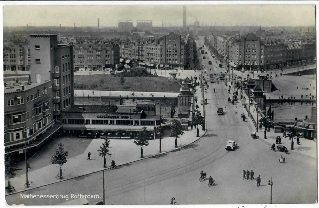 Rotterdam - Mathenesserbrug, Verzenden, 1920 tot 1940, Gelopen, Zuid-Holland