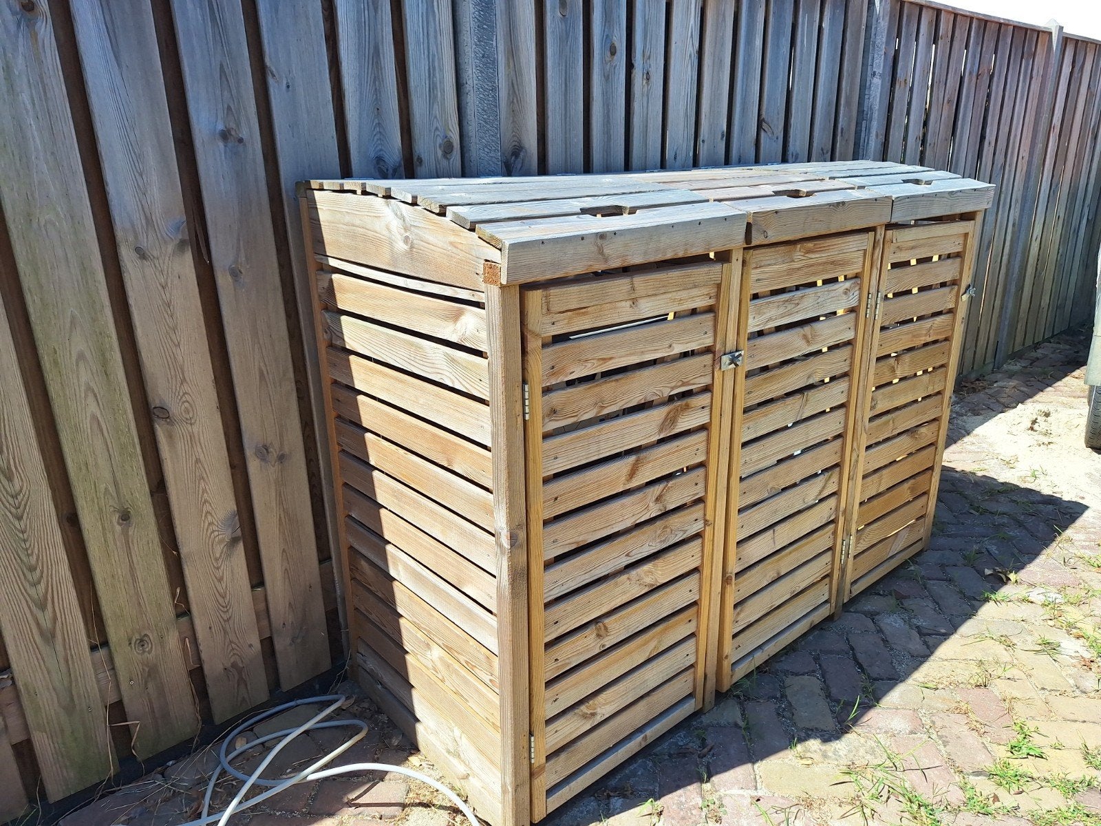 kliko ombouw voor 3 x 140 liter kliko s, Ophalen of Verzenden, Hout, Containerberging