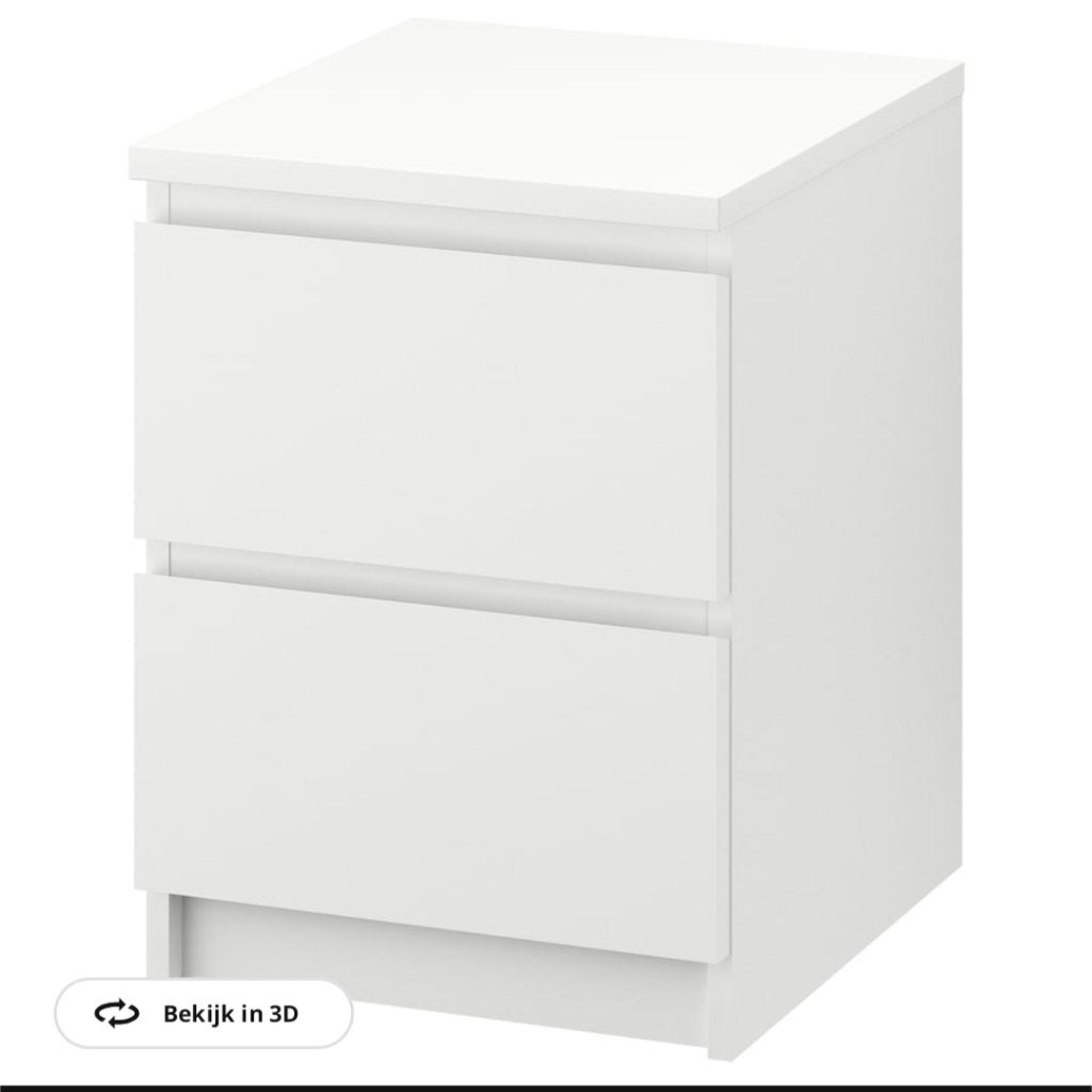 Malm ladekast, Ophalen, Minder dan 50 cm, 1 of 2 laden, Nieuw