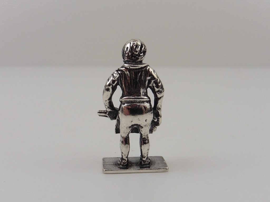 Zilveren miniatuur Smid                                 Z155, Antiek en Kunst, Ophalen of Verzenden, Zilver