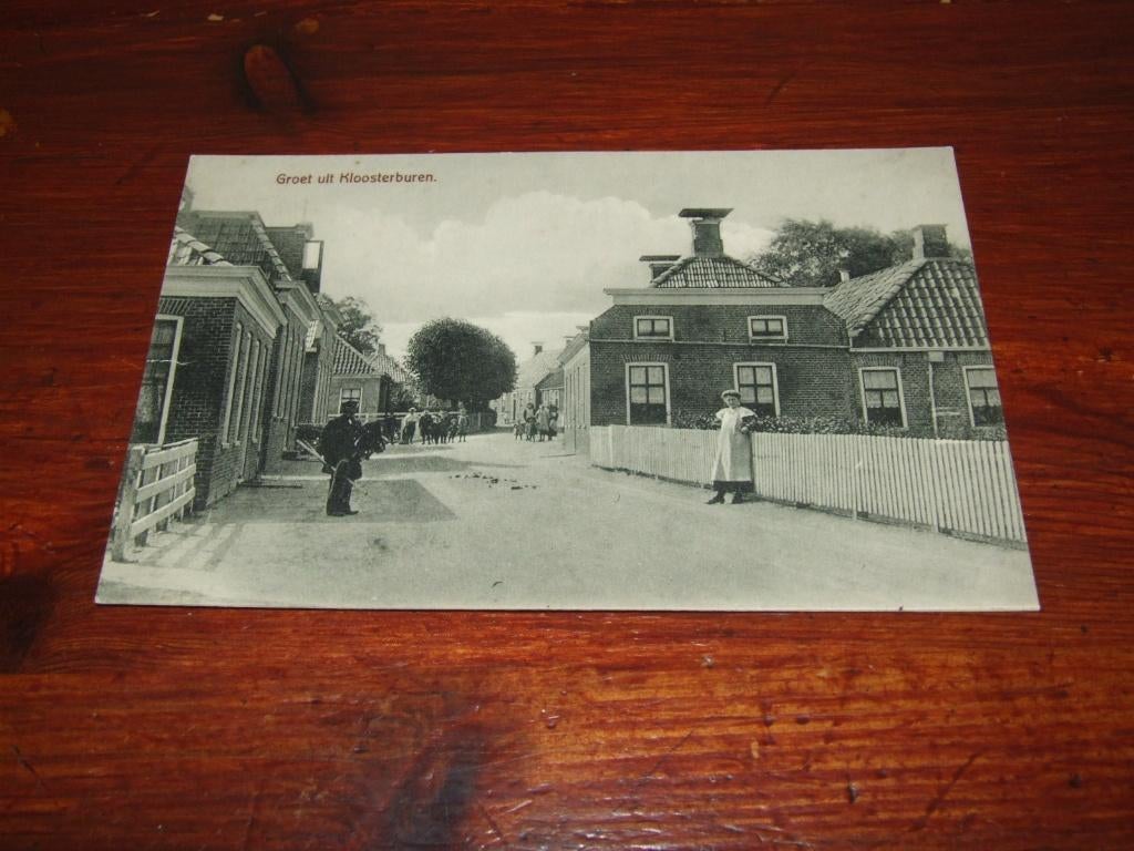 553- GROET UIT KLOOSTERBUREN, Verzenden, Voor 1920, Ongelopen, Groningen
