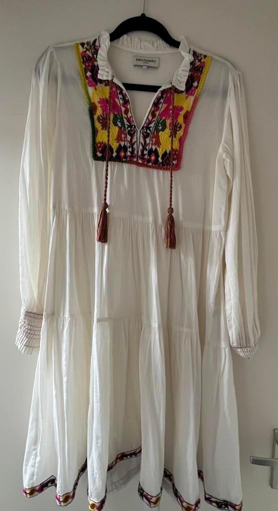 Wijdvallend jurkje van Lolly’s Laundry maat M NIEUW, Maat 38/40 (M), Beige, Nieuw, Ophalen of Verzenden