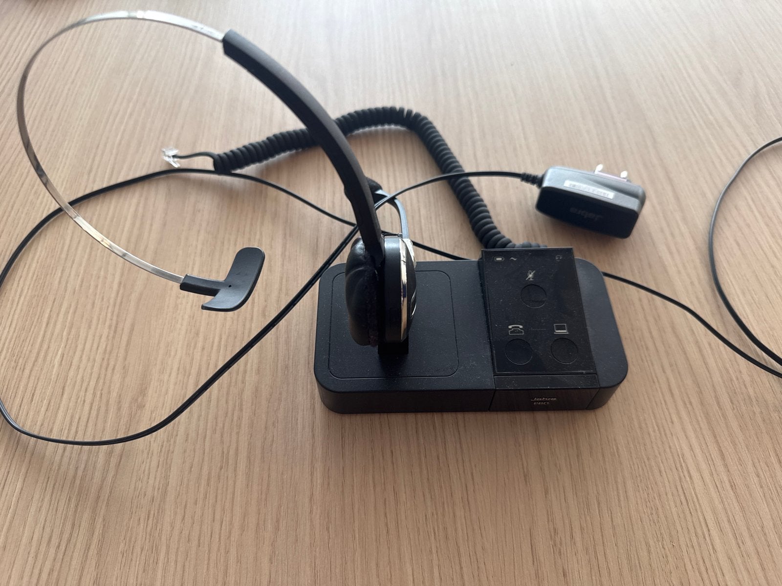 Jabra 9400BS Pro Headset met Basisstation, Gebruikt, Ophalen of Verzenden, Over-ear, Jabra