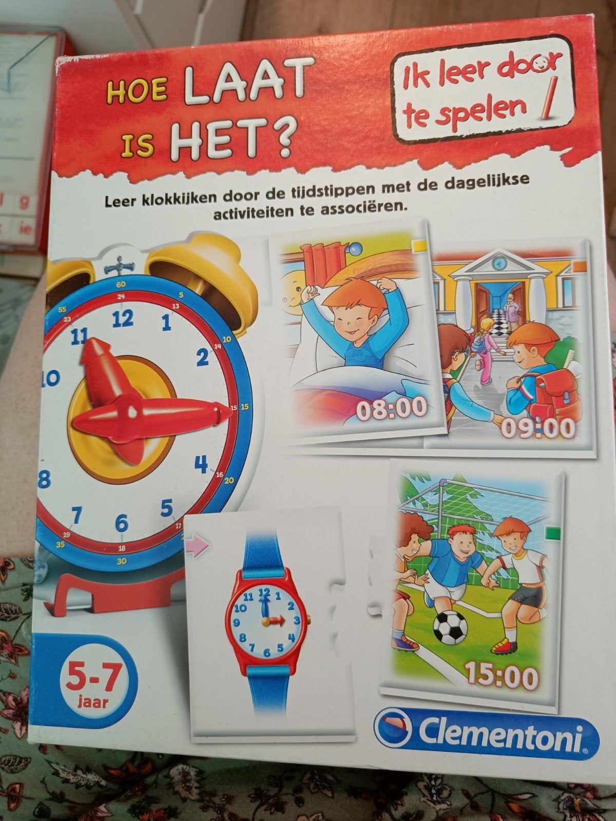 Clementoni Hoe Laat Is Het? Leerklok Spel 5-7 jaar, Ophalen of Verzenden, Nieuw