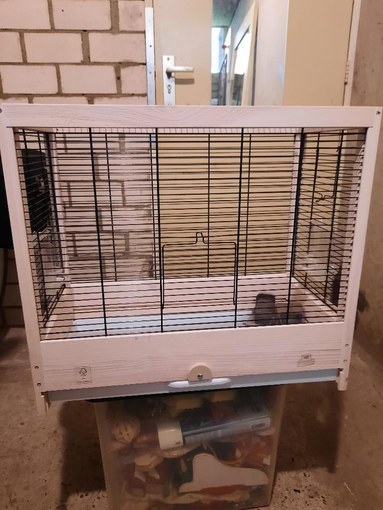 houten vogelkooi, Dieren en Toebehoren, Ophalen, Zo goed als nieuw, Hout, Vogelkooi