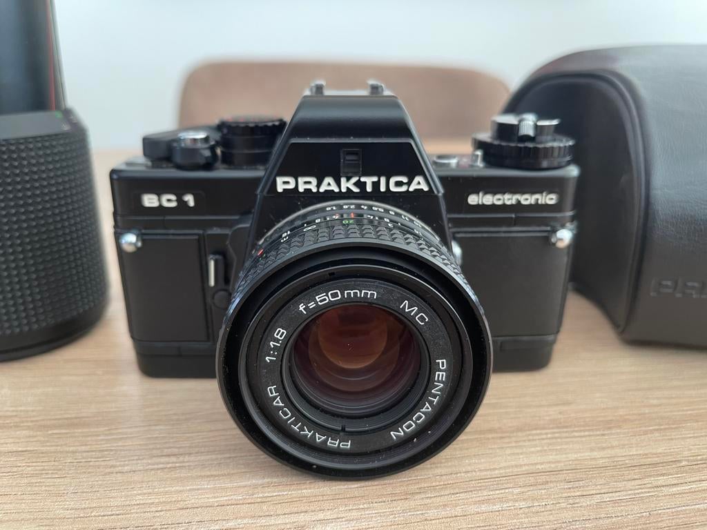 Praktica BC1 electronic spiegelreflexcamera rolletje analoog, Ophalen of Verzenden, Gebruikt, Spiegelreflex, Overige Merken