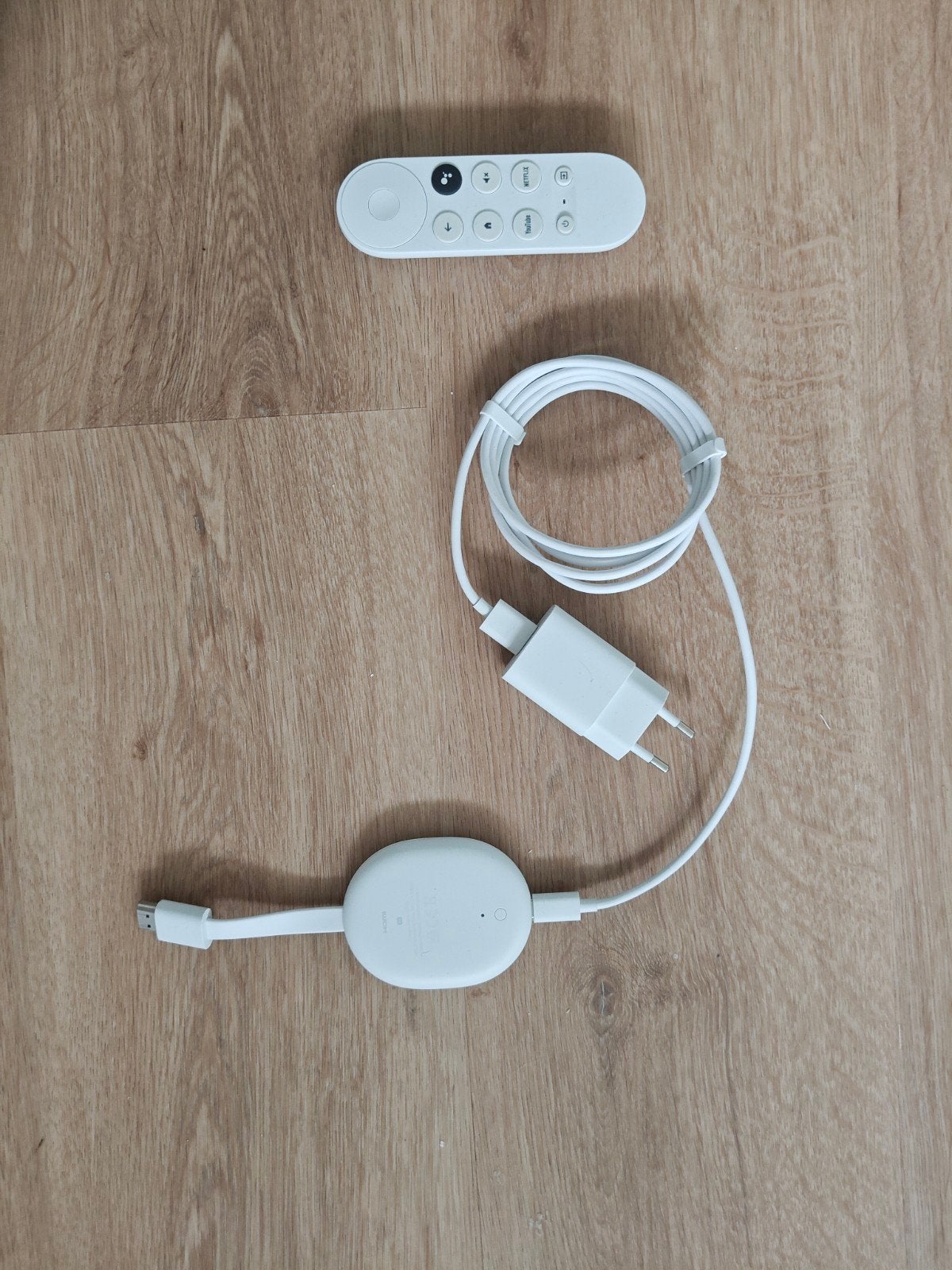 Google Chromecast met Google TV (4K) - Wit, Ophalen, Zo goed als nieuw, HDMI, Zonder harde schijf