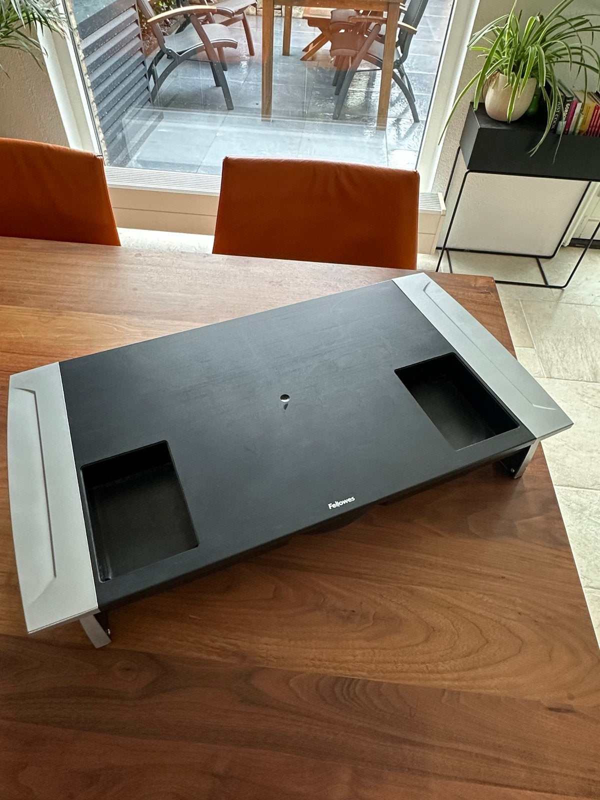 Fellowes monitorstandaard met lade, Ophalen of Verzenden, Gebruikt