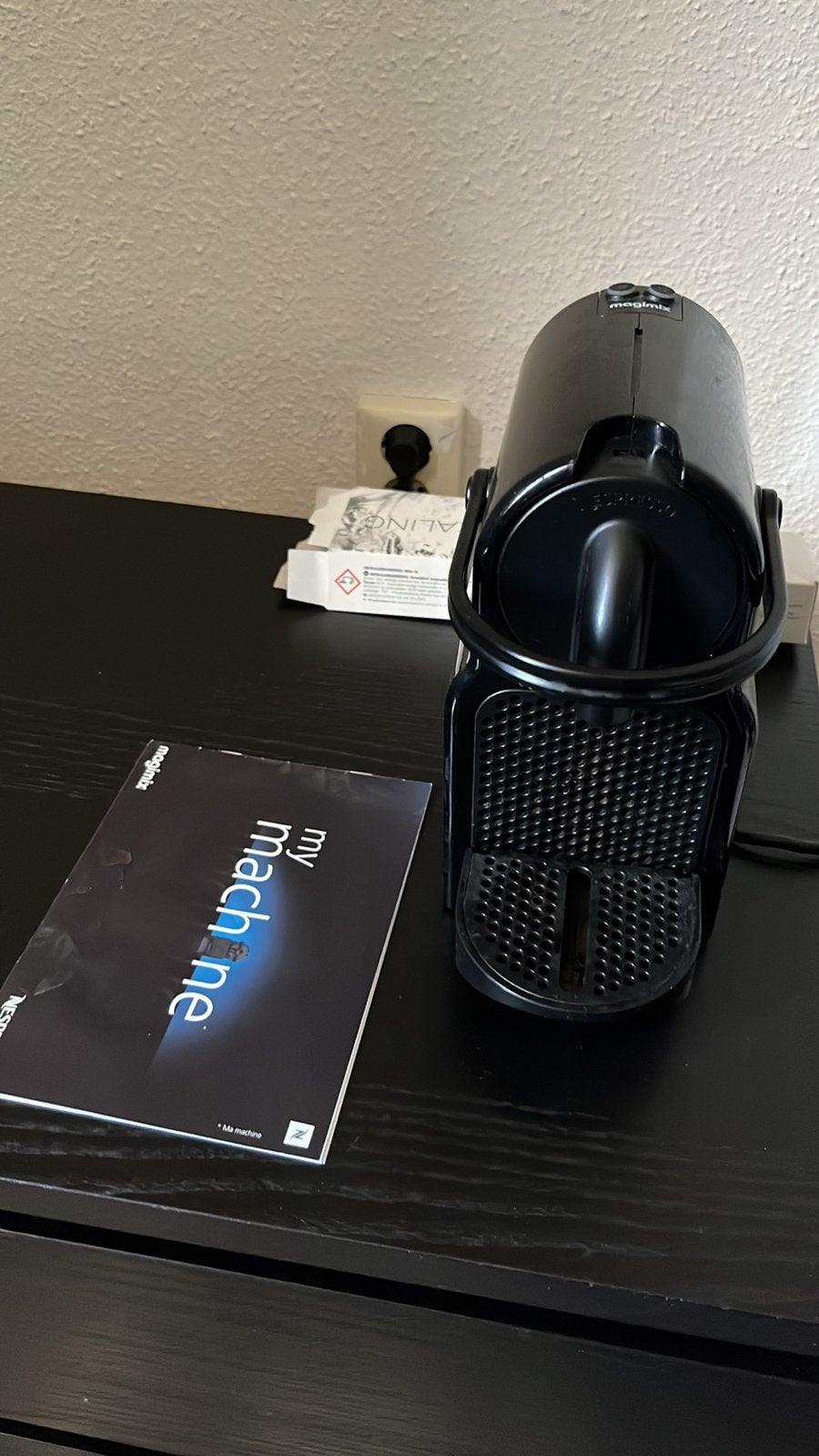 Nespresso Magimix Inissia Coffee Machine – Black, Witgoed en Apparatuur, Koffiezetapparaten, Ophalen of Verzenden, Zo goed als nieuw