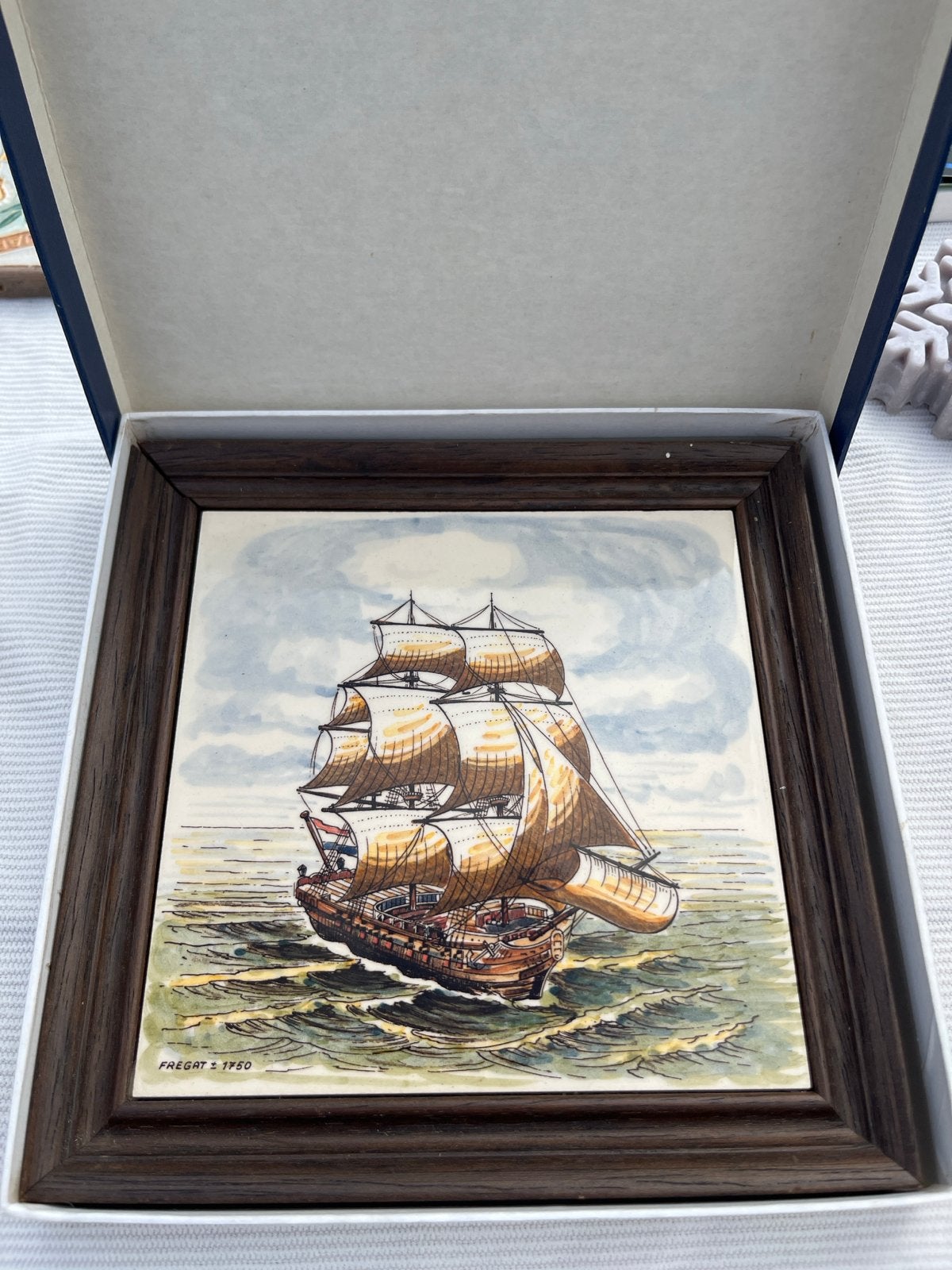 Tegel Fregat NV De Schelde - Maritieme kunst, Ophalen of Verzenden