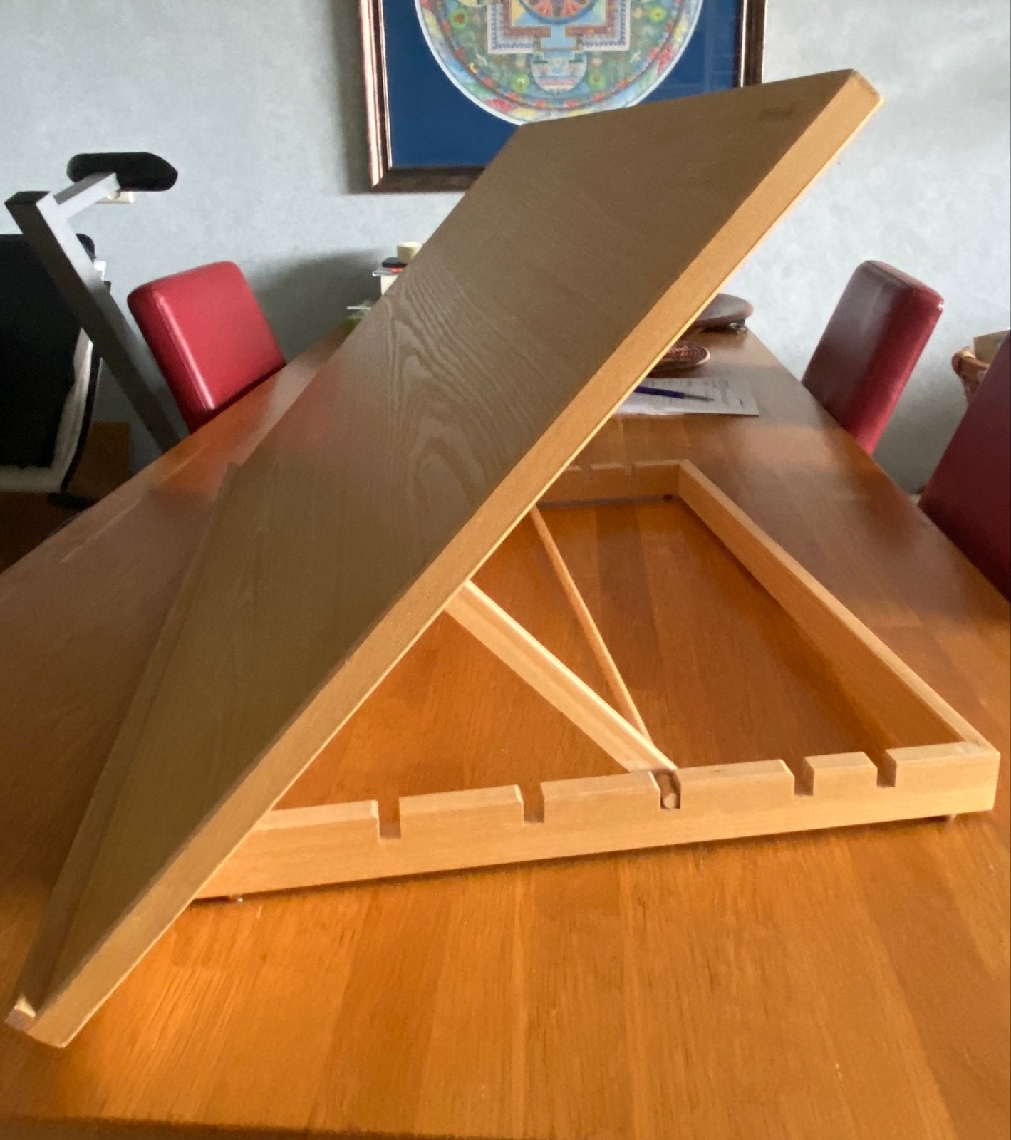 Verstelbare Reeves Tekentafel / Tekenbord van Hout, Ophalen, Zo goed als nieuw