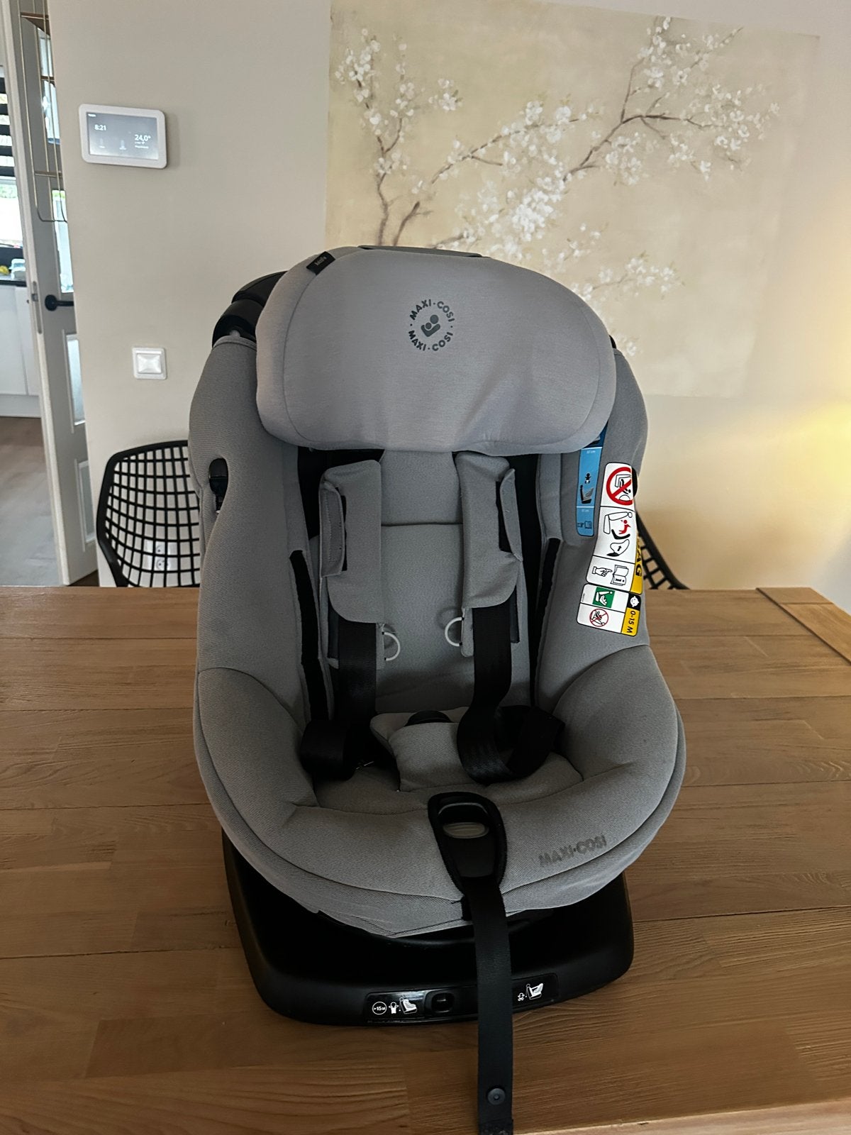 Maxi-Cosi 360 graden draaibaar autostoeltje Isofix wasbaar, Gebruikt, 0 t/m 18 kg, Verstelbare rugleuning, Ophalen of Verzenden