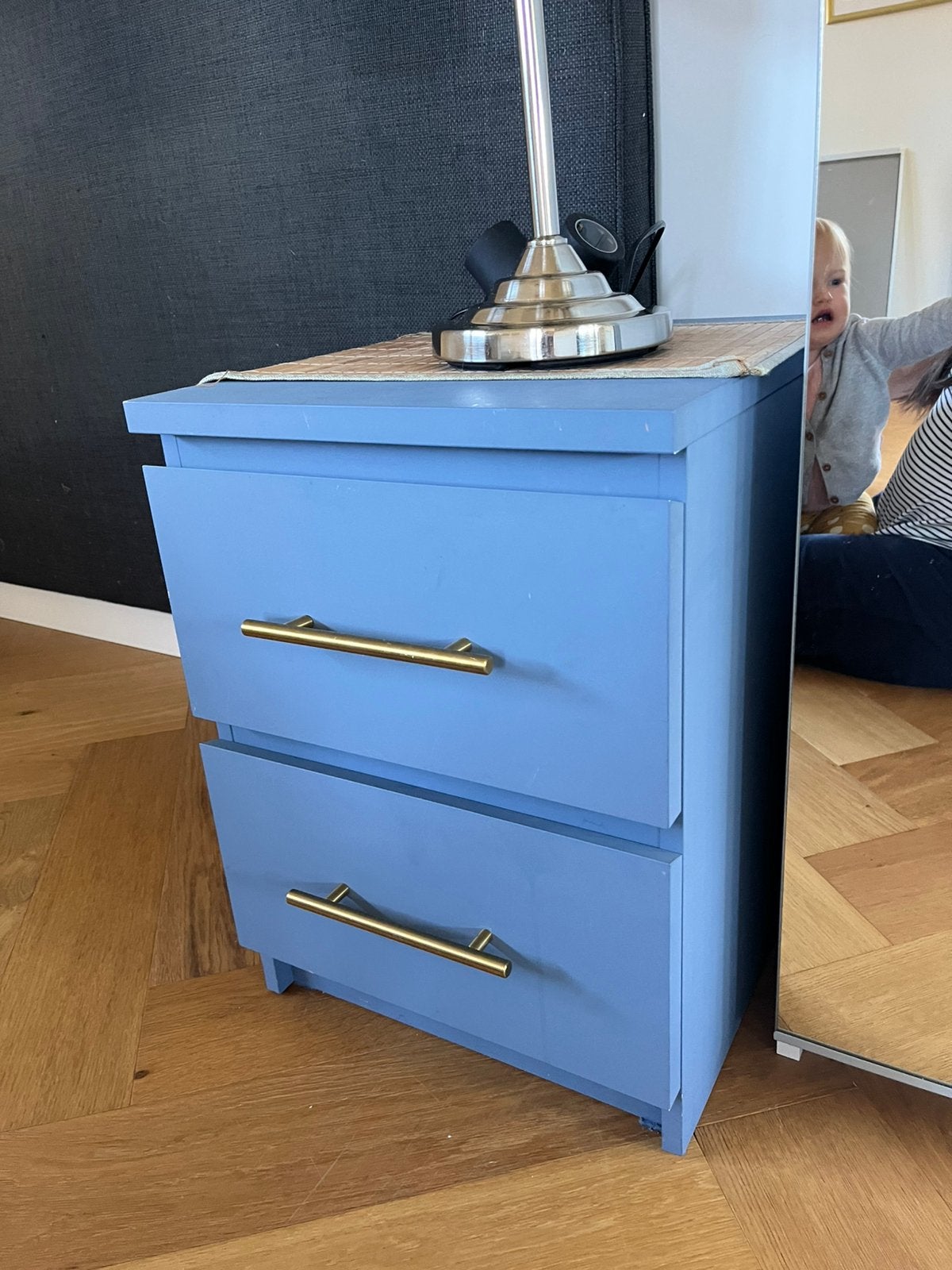 Ikea malm nachtkastje, Huis en Inrichting, Slaapkamer | Nachtkastjes, Ophalen, Gebruikt, Minder dan 45 cm, Minder dan 55 cm