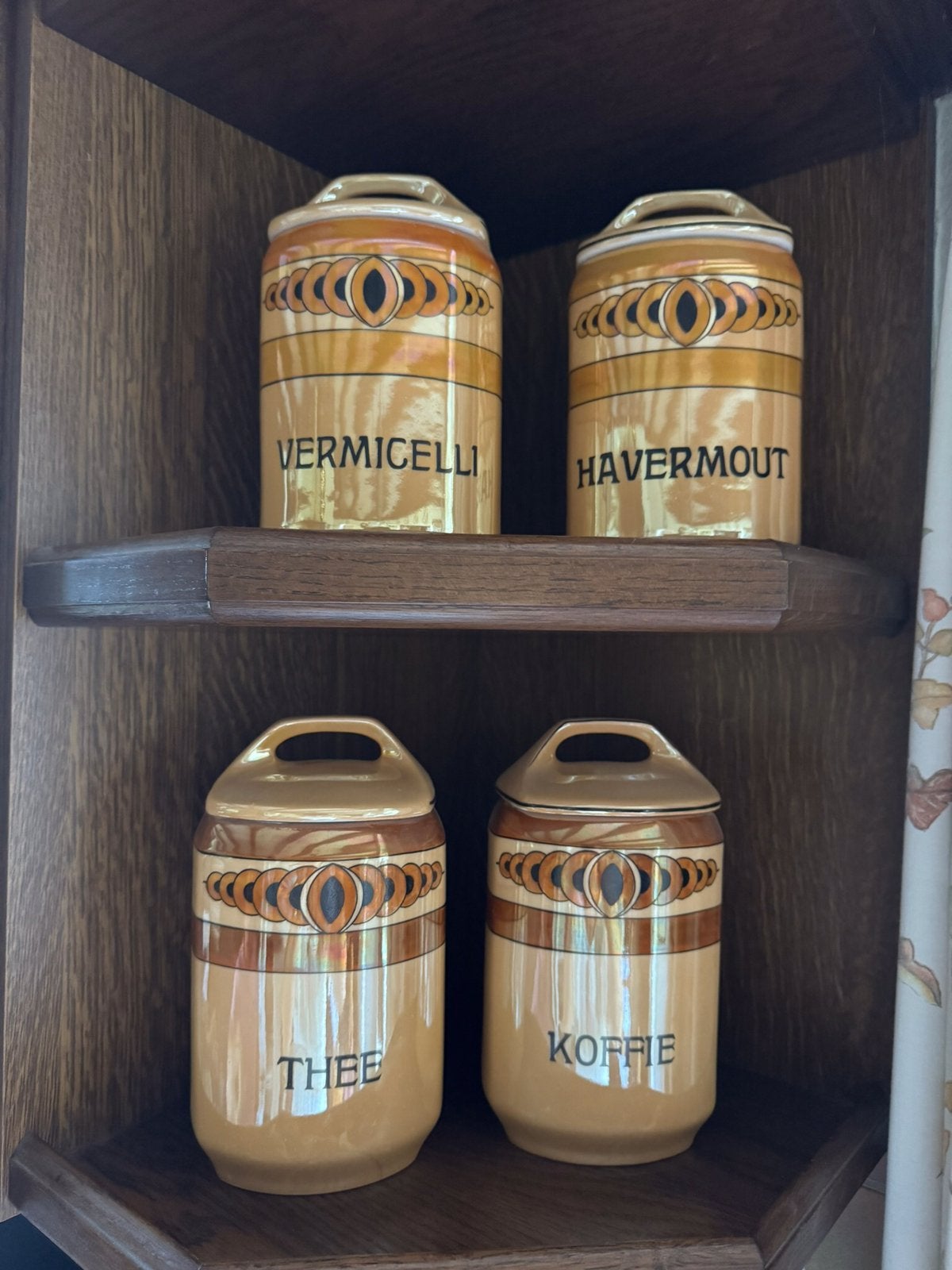 Voorraad potten set Lusterglazuur Art Deco, Ophalen