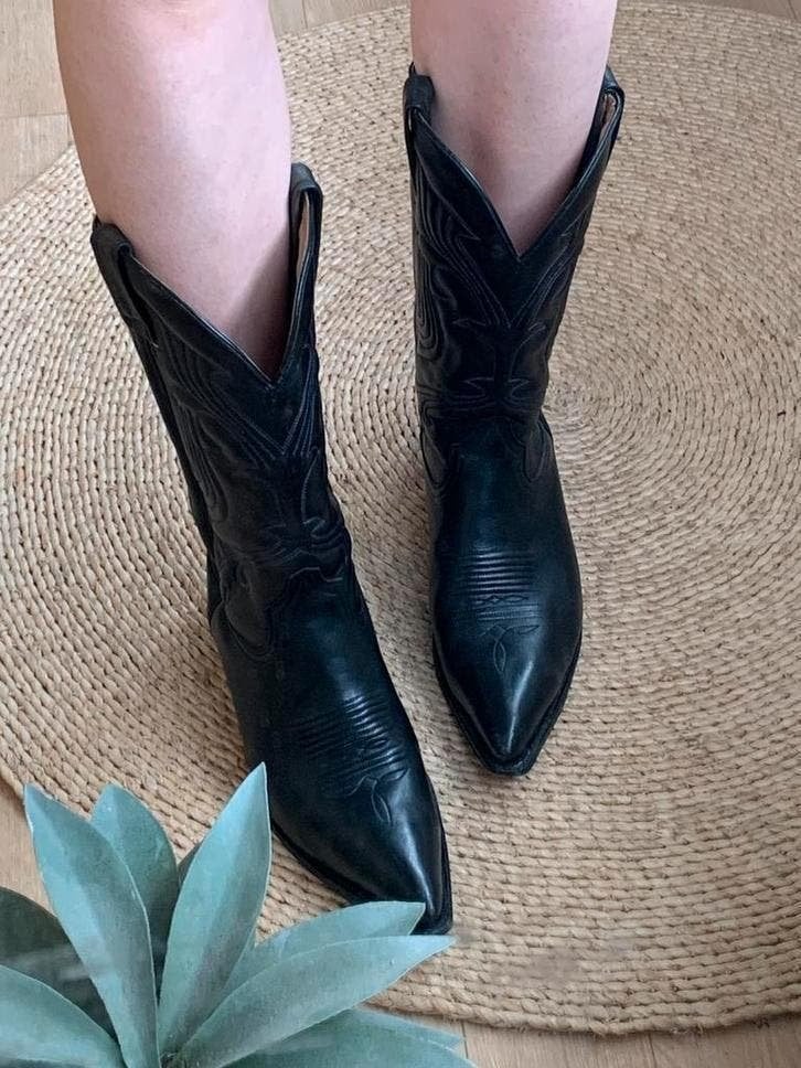 Buffalo cowboylaarzen 42 western boots bohemian laarzen, Kleding | Dames, Hoge laarzen, -, Zwart, -