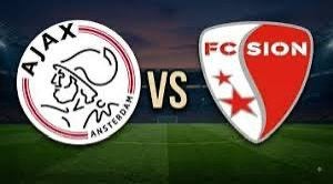 Ajax - Fc Sion 2x naast elkaar vak 426, Losse kaart, Twee personen, Augustus, Europa of Champions League