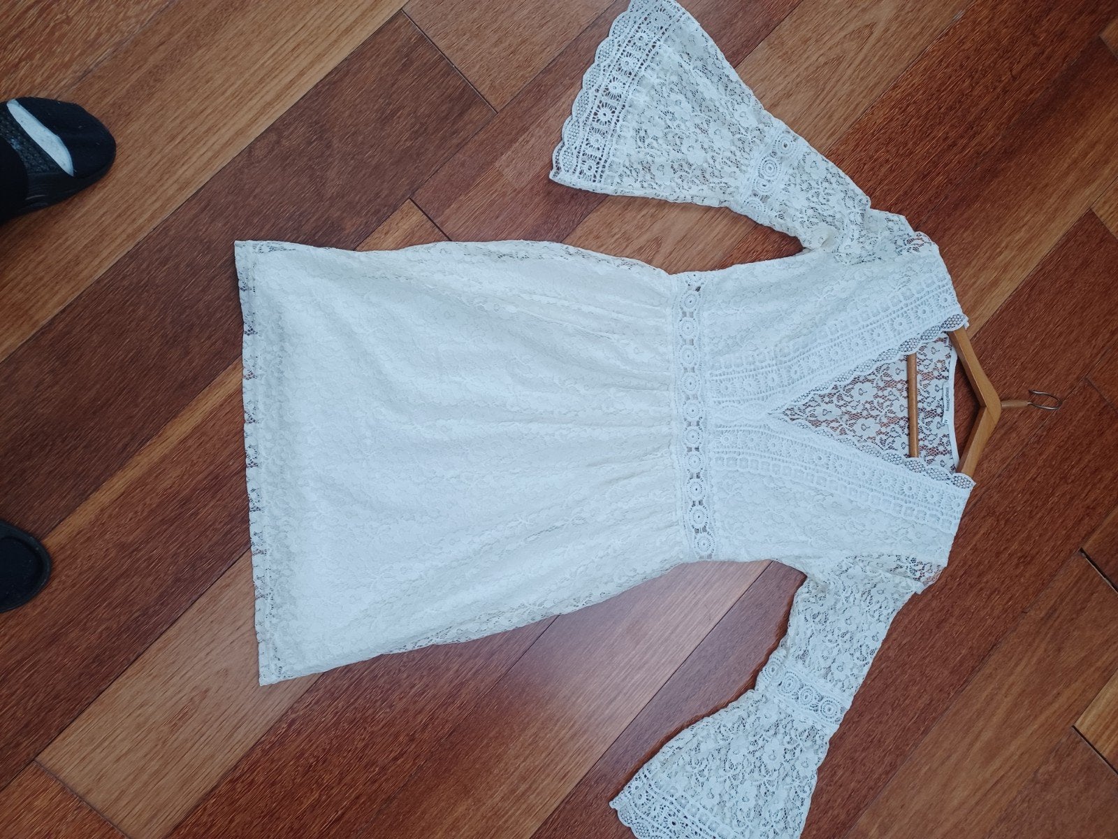 Vintage Dressing Kanten Jurk Maat M, Ophalen of Verzenden