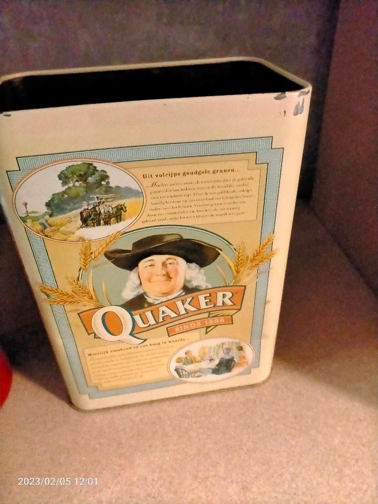 Blik Quaker, Ophalen of Verzenden, Overige