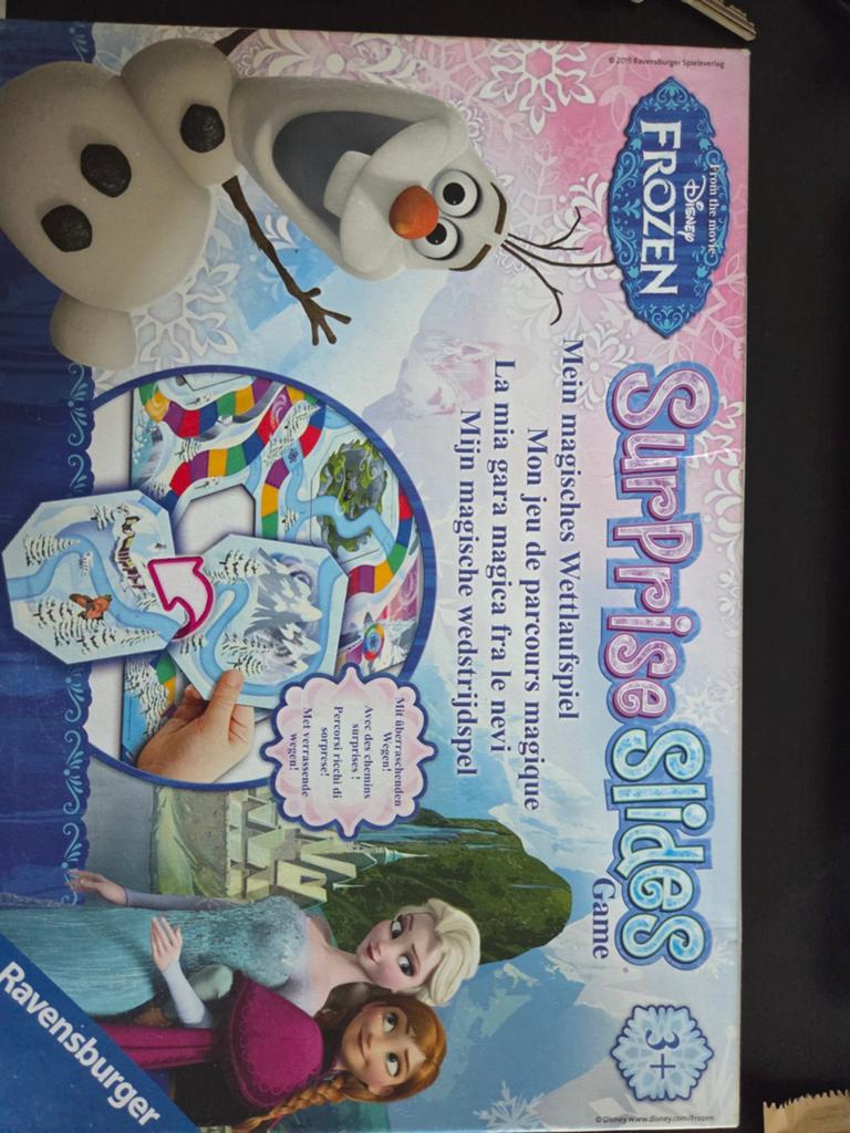 Disney Frozen Surprise Slides Bordspel Ravensburger, Hobby en Vrije tijd, Gezelschapsspellen | Bordspellen, Gebruikt, Drie of vier spelers