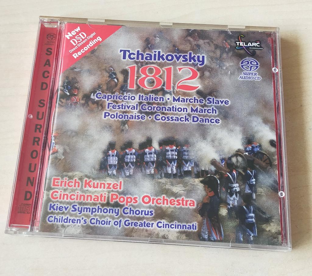 Tchaikovsky 1812 Overture SACD Erich Kunzel Cincinnati, Ophalen of Verzenden, Classicisme, Gebruikt, Overige typen