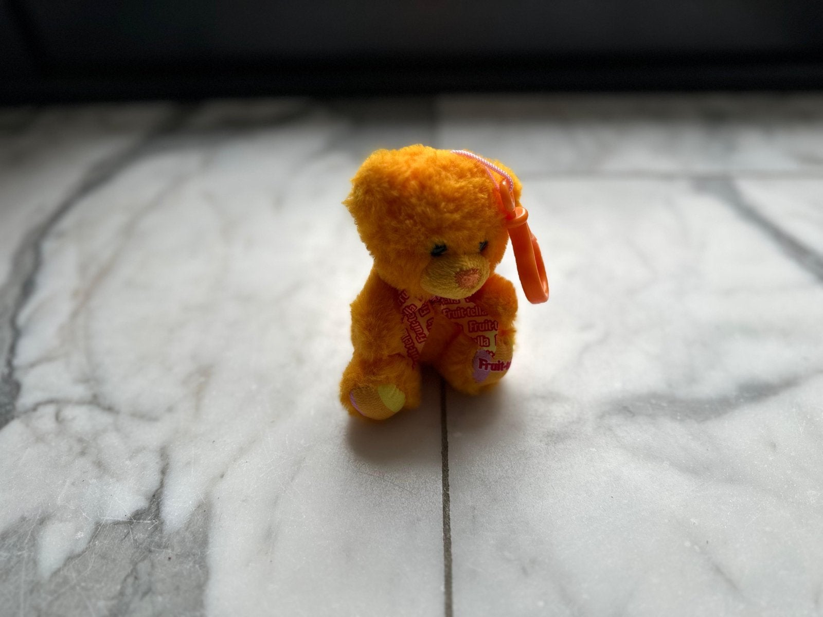 Schattig oranje beertje sleutelhanger, Oranje, Gebruikt, Beer, Ophalen of Verzenden