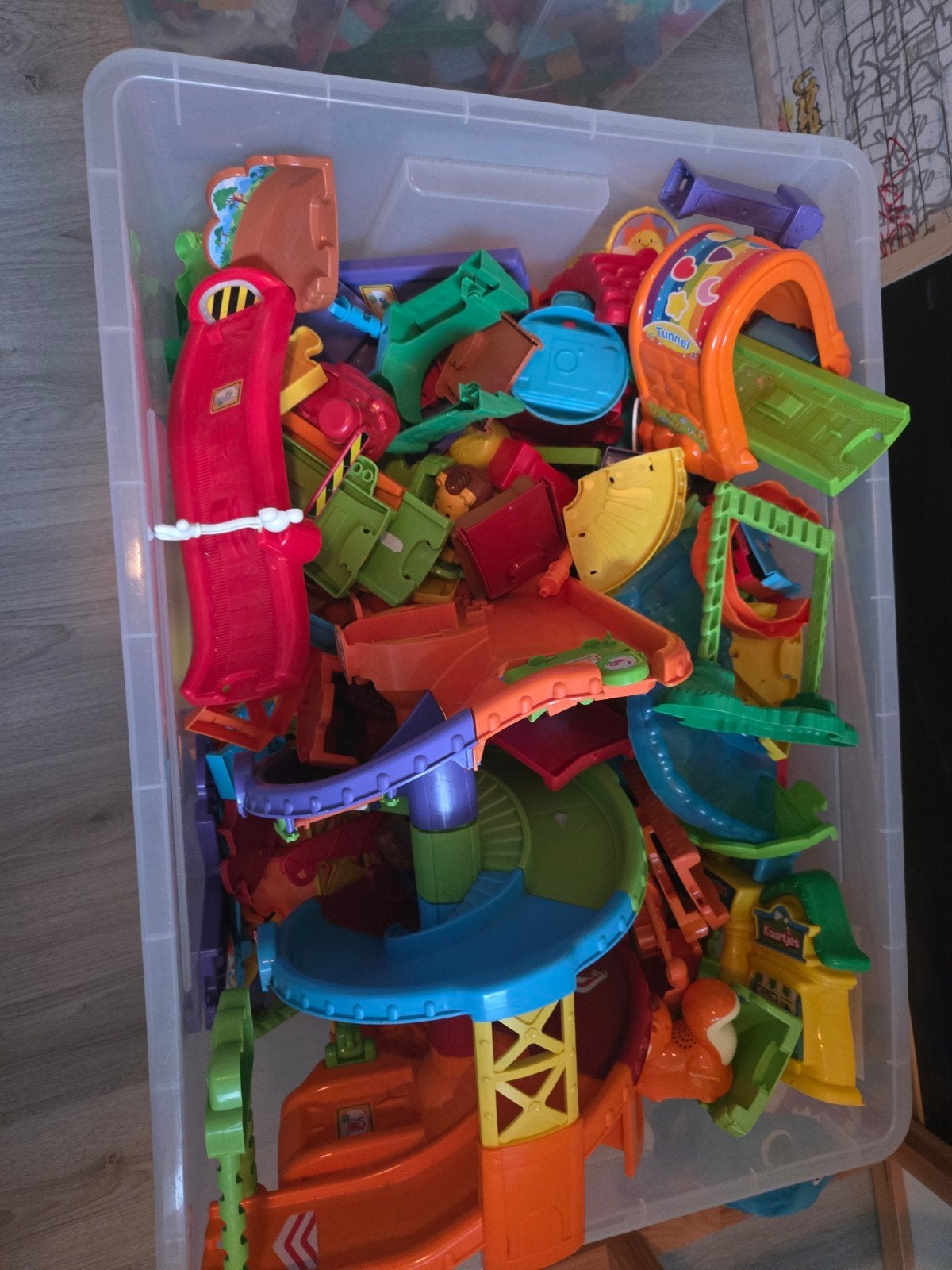 Grote doos met VTech Toet Toet Auto's en Zoef Zoef Dieren, Ophalen, Gebruikt, Jongen of Meisje