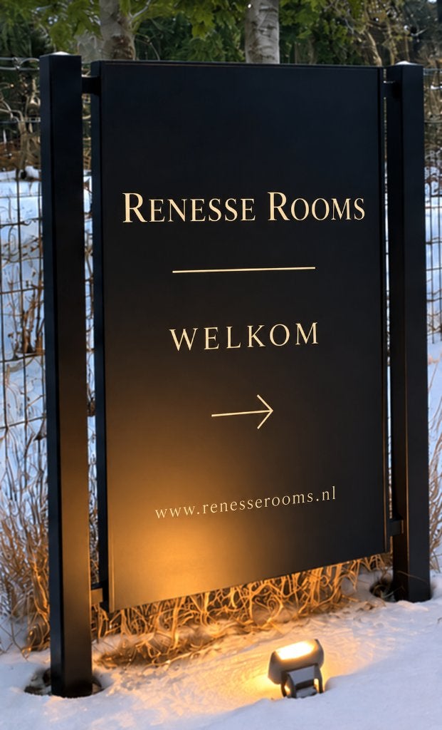 Gezocht: Iemand die vrijstaand reclamebord op maat kan maken, Ophalen of Verzenden, Nieuw, Reclamebord