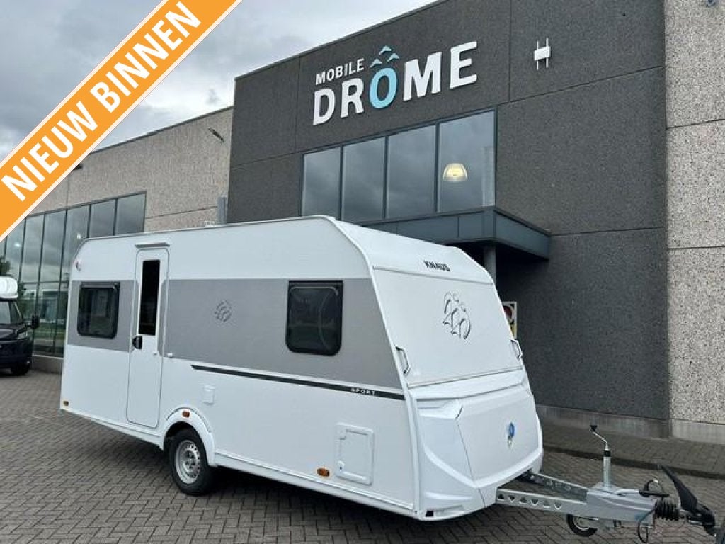 Knaus Sport 450 FU FRANSBED+RONDZIT, Caravans en Kamperen, Serviceluik, Bedrijf, 4 tot 5 meter, Knaus