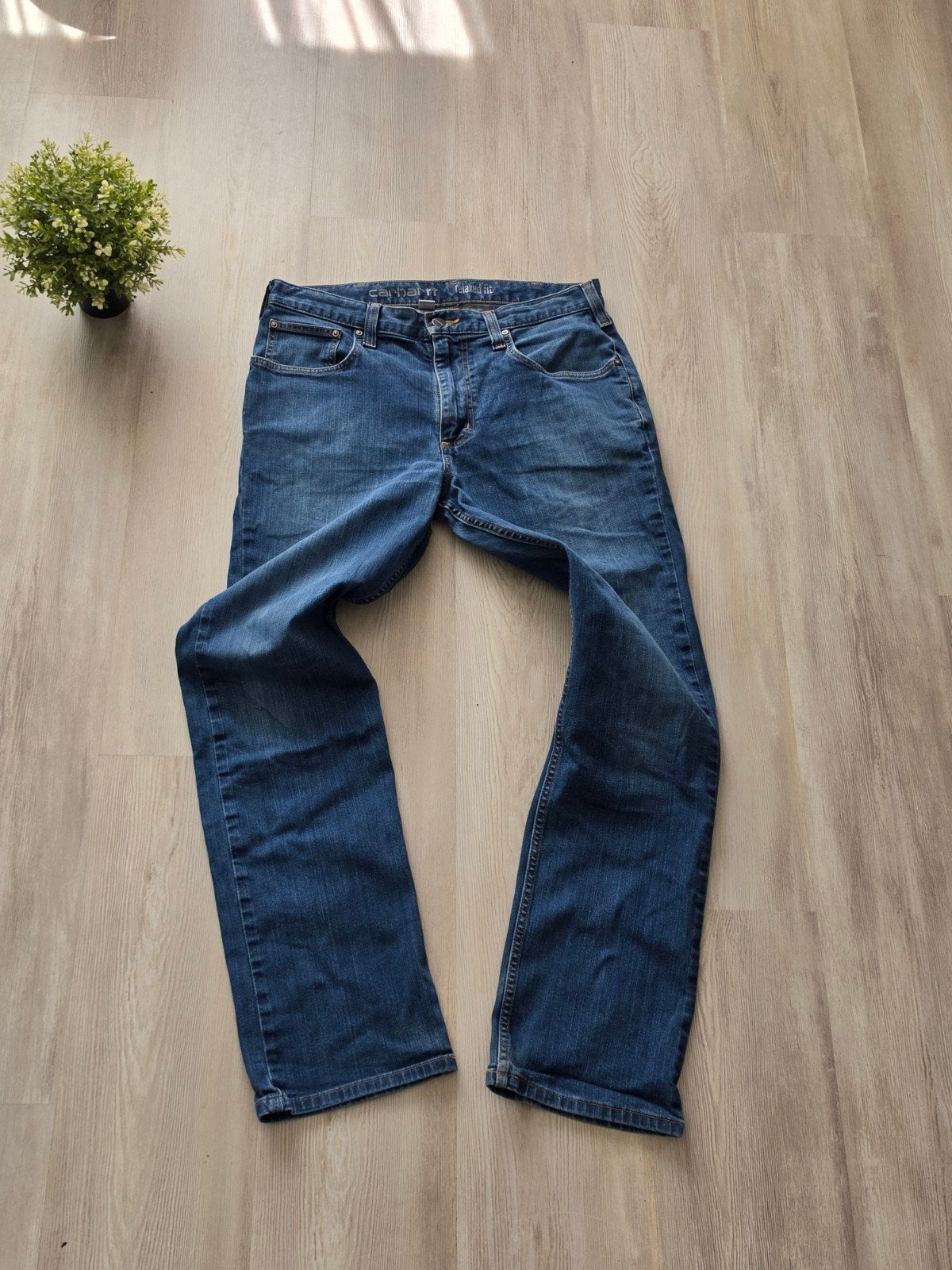 Carhartt broek, Ophalen of Verzenden, Nieuw, Blauw, W33 - W34 (confectie 48/50)