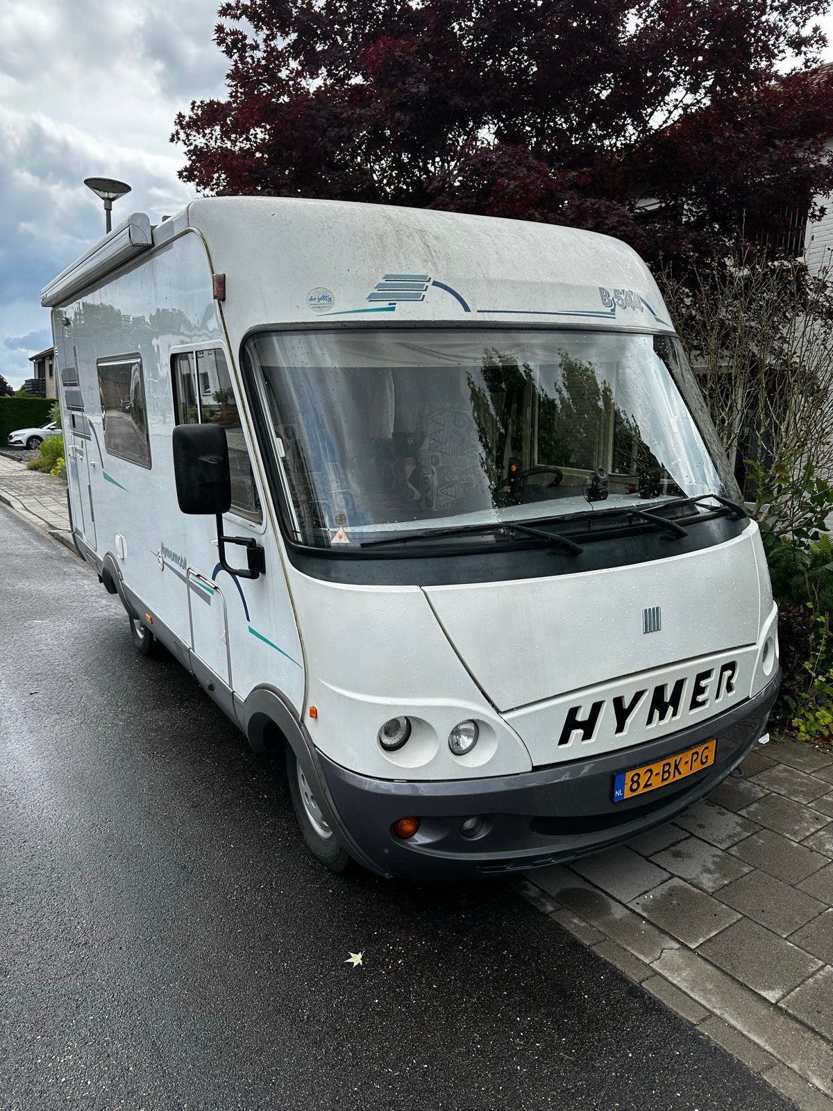 Hymer B544 camper met hefbed - 6 persoons, vakantie klaar, Integraal, Luifel, Ringverwarming, Fiat