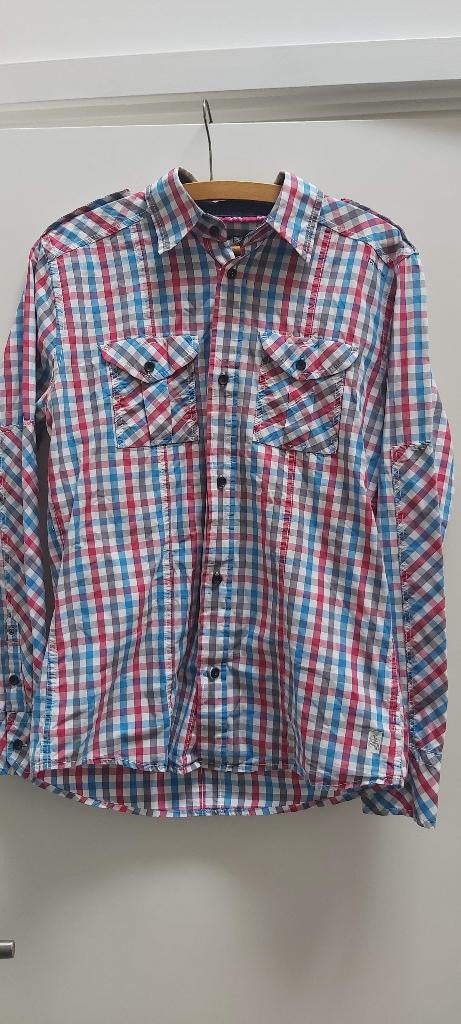 Cult Edition Denim + Stuff blouse overhemd maat S rood wit b, Kleding | Heren, Overhemden, Cult Edition, Overige kleuren, Zo goed als nieuw