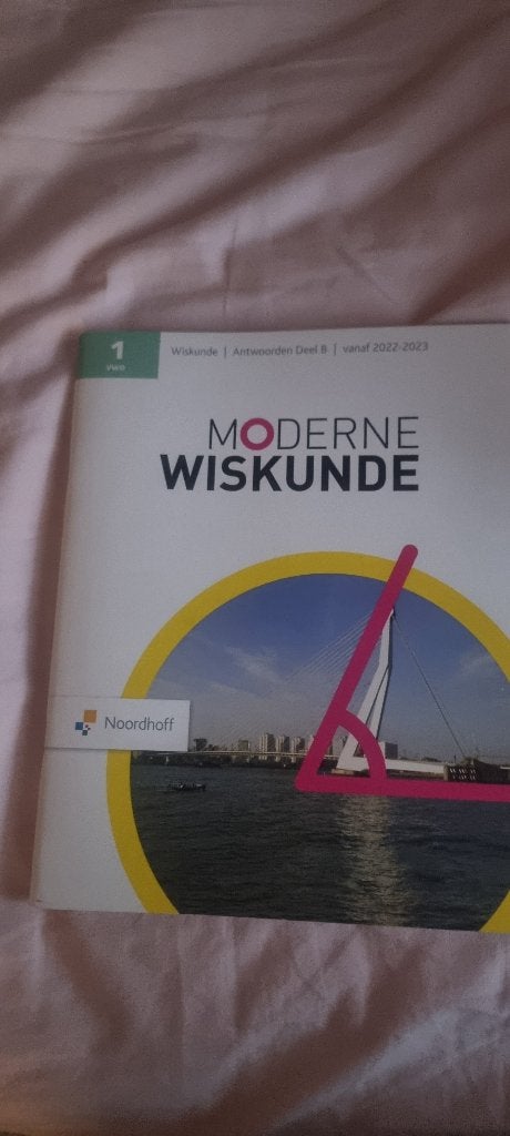 Moderne Wiskunde 1 VWO | Antwoordenboek Deel B, Ophalen of Verzenden, Beta, Zo goed als nieuw, Overige niveaus