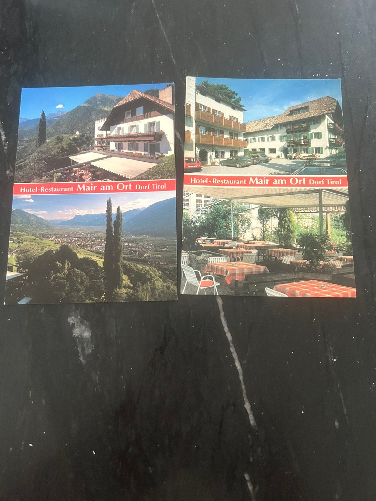 ITALIË Dorf Tirol hotel-restaurant Mair am Ort, Ophalen of Verzenden, 1980 tot heden, Ongelopen, Italië
