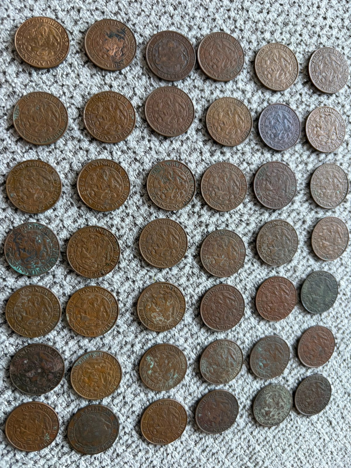 Partij Oude centen, Postzegels en Munten, Munten | Nederland, Ophalen, Koningin Juliana, 1 cent