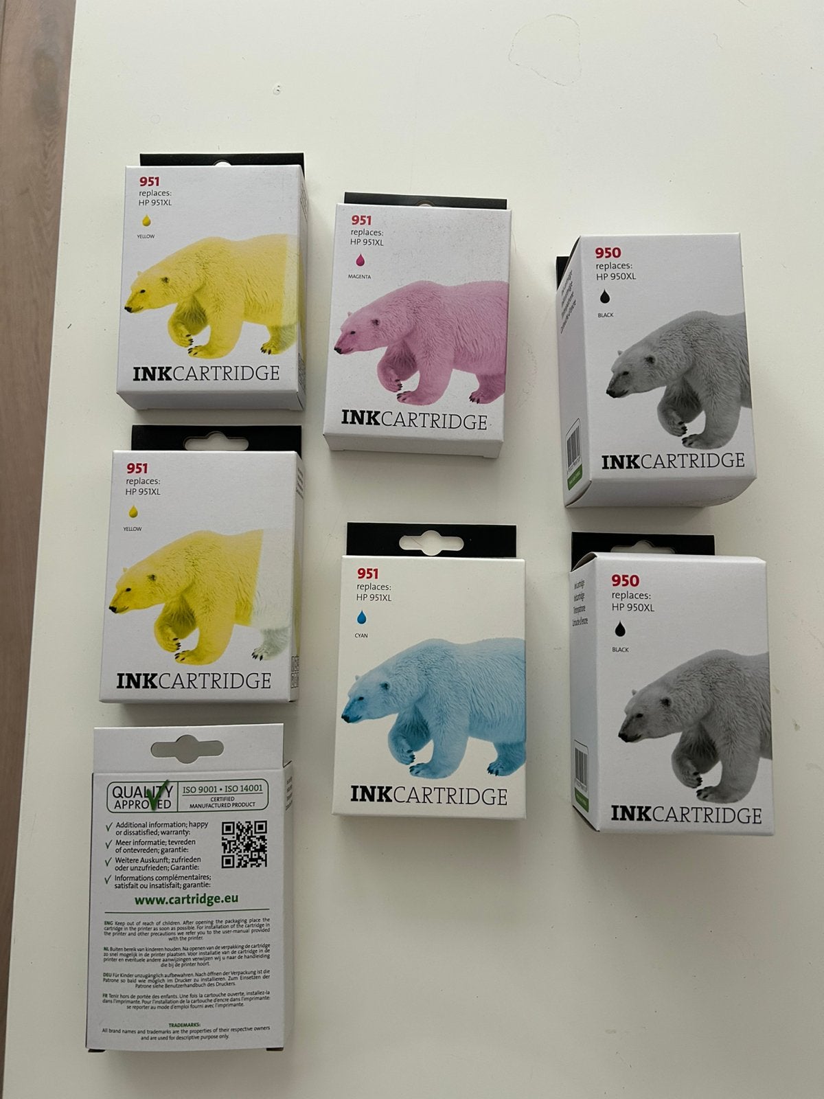 HP Cartridges 950/951 xl zwart en kleur, Ophalen of Verzenden, Nieuw, Cartridge