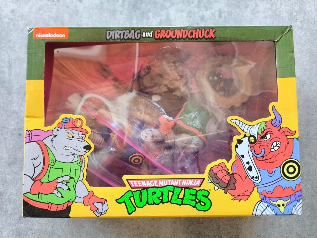 Neca Teenage Mutant Ninja Turtles 1987 Dirtbag & Groundchuck, Ophalen of Verzenden, Nieuw