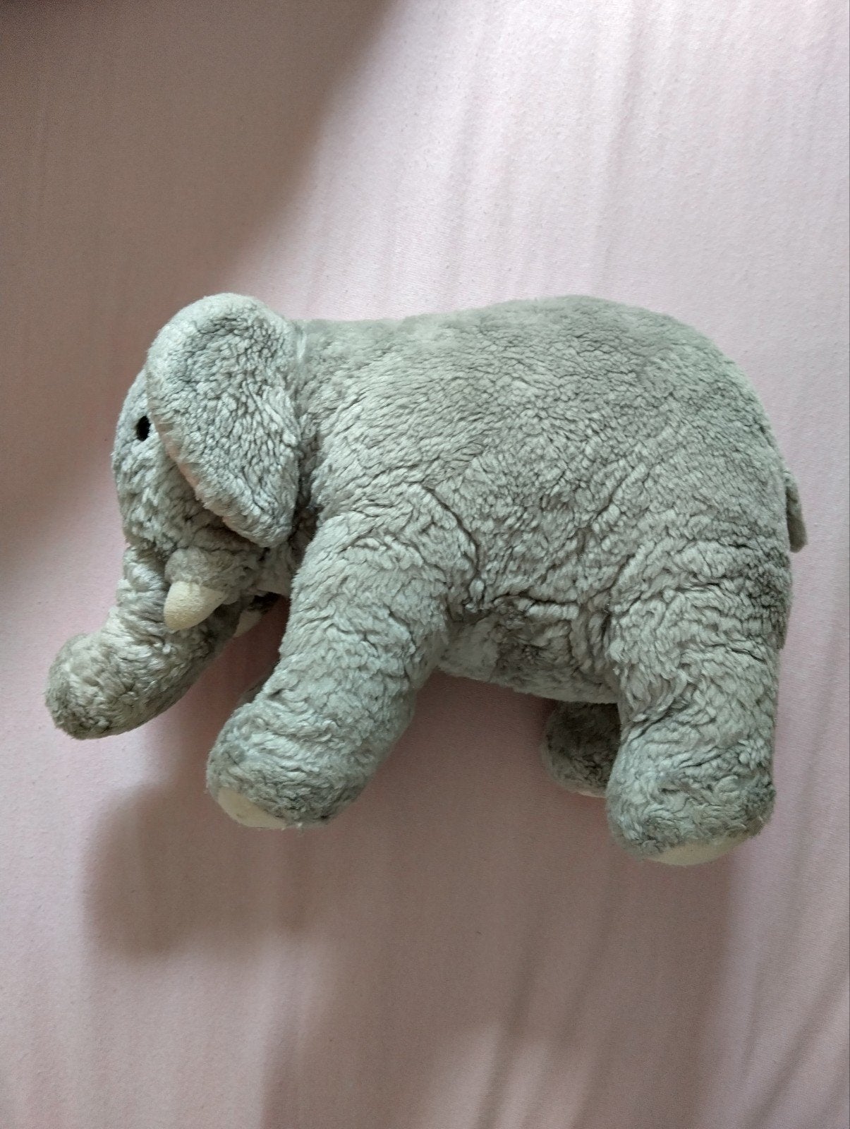 Knuffel baby olifant, Grijs, Ophalen of Verzenden, Zo goed als nieuw, Middelgroot (20 tot 80 cm)