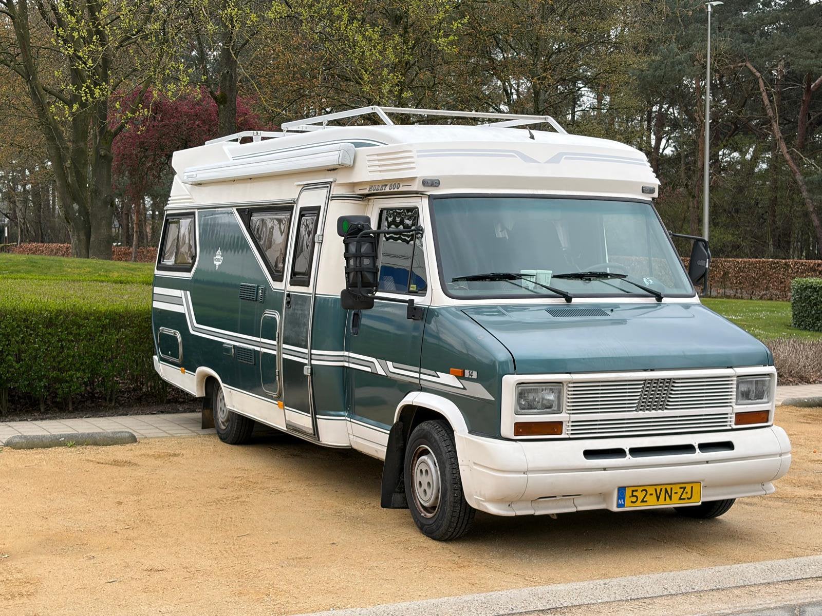 Hobby 600, camper, Caravans en Kamperen, Campers, Rookmelder, Ringverwarming, Fiat, Hobby