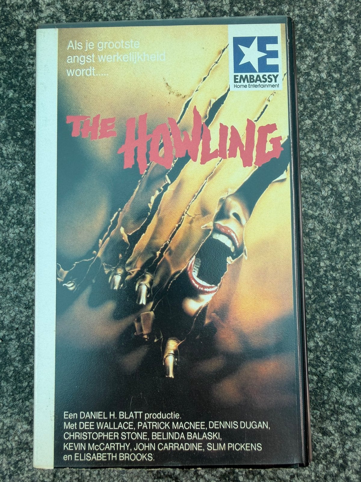 VHS horror The Howling, Alle leeftijden, Ophalen of Verzenden, Gebruikt, Horror