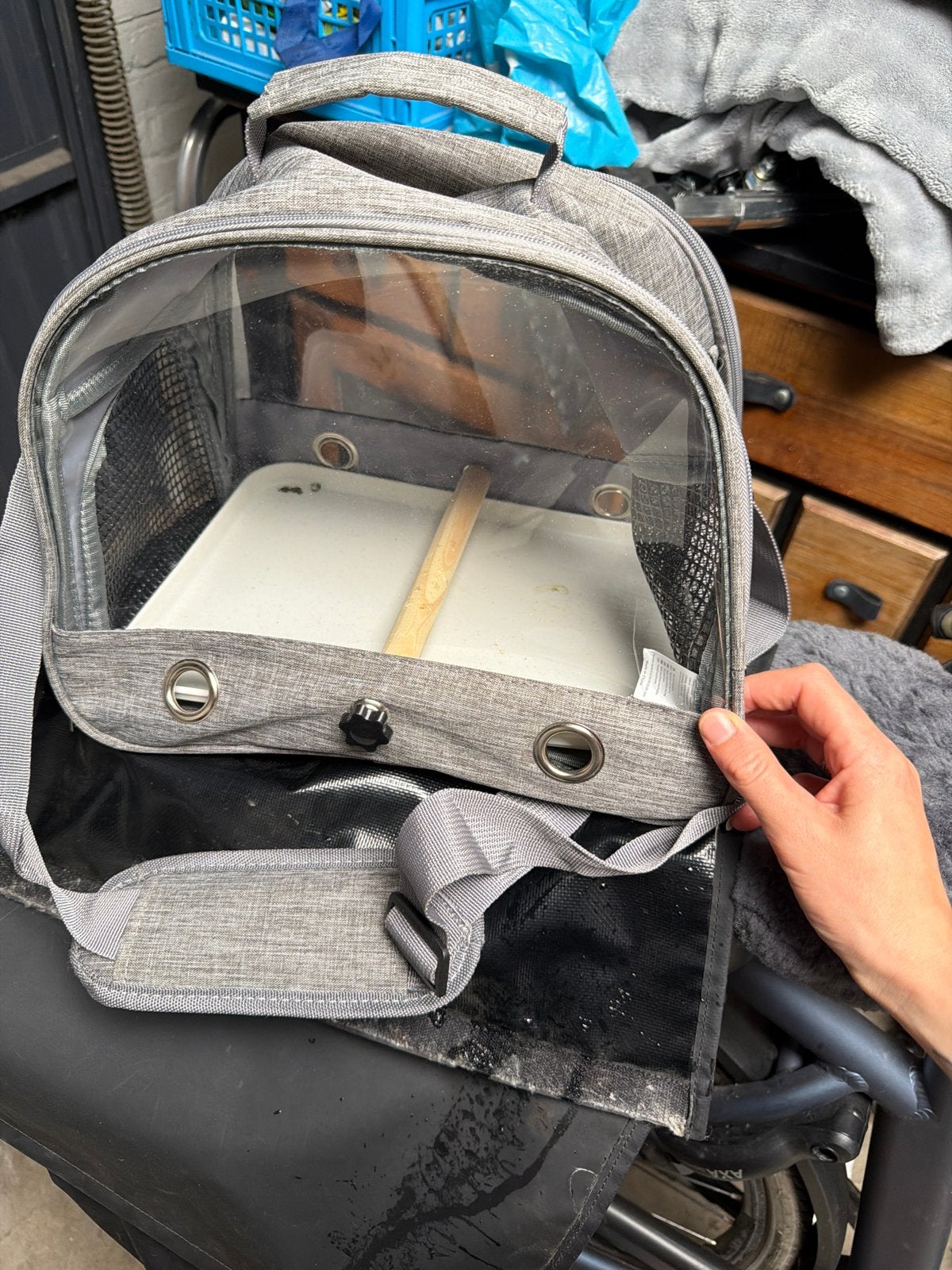 Vogel tas let op zelf schoonmaken, Dieren en Toebehoren