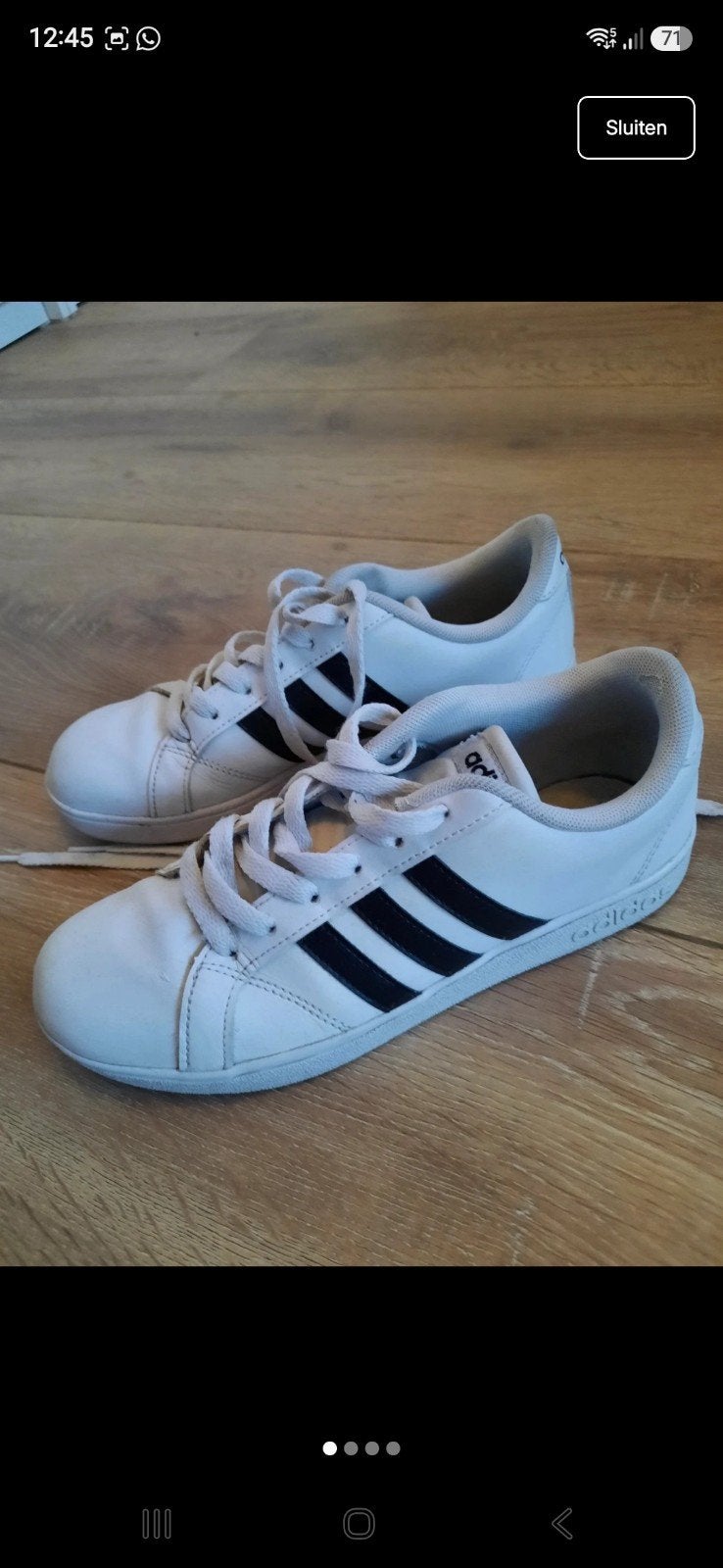Witte Adidas sneakers, Adidas, Wit, Ophalen of Verzenden, Sneakers of Gympen